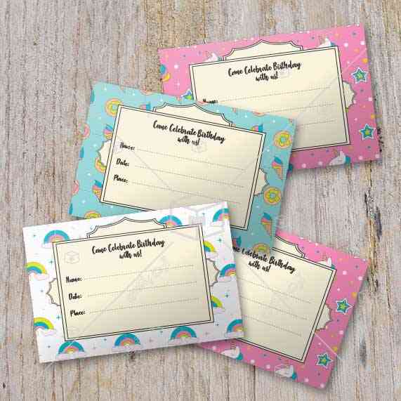 طراحی کارت تولد دخترانه و پسرانه- طراحی انواع کارت پستال تولد فانتزی