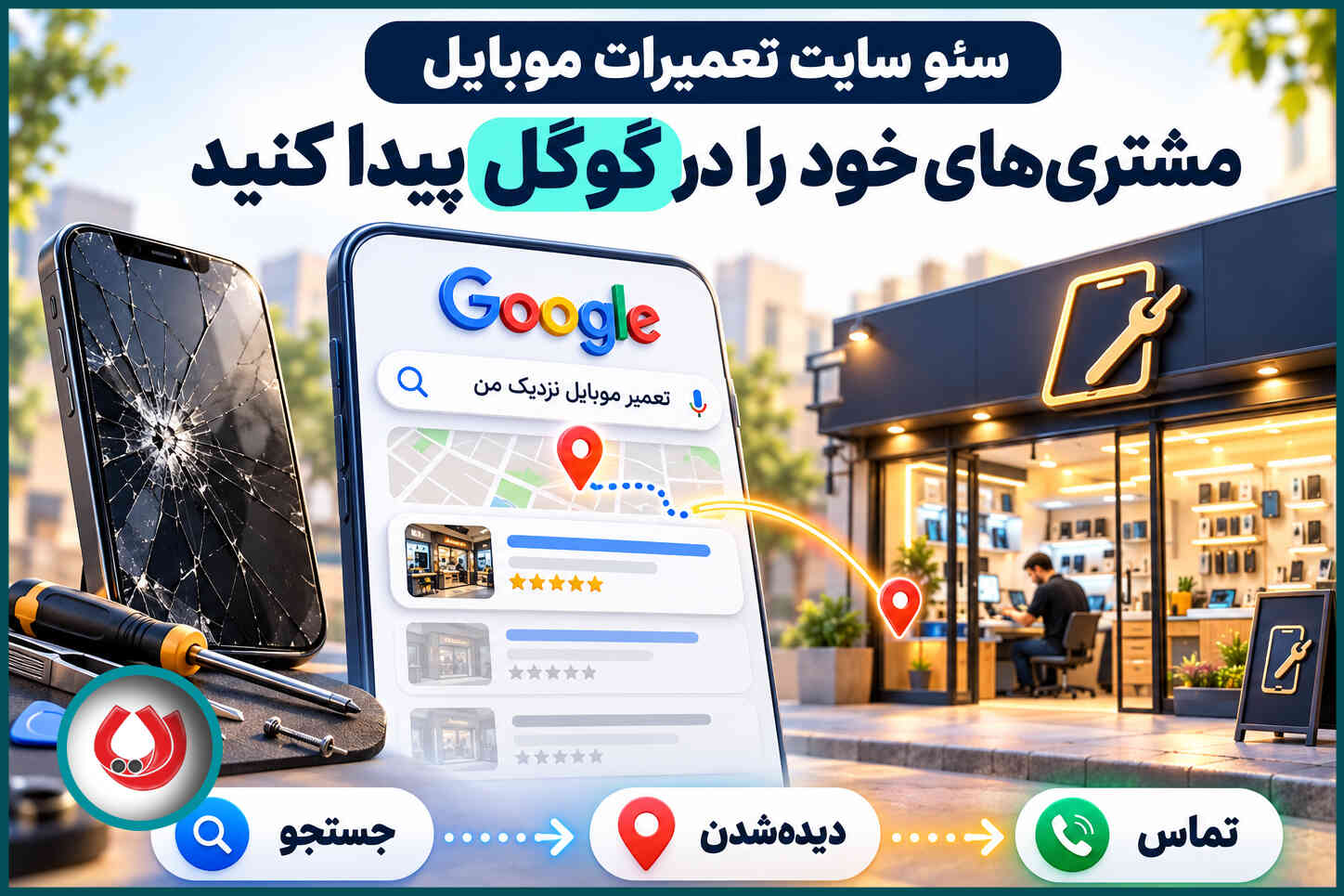 سئو سایت تعمیرات موبایل | مشتری‌های خود را در گوگل پیدا کنید