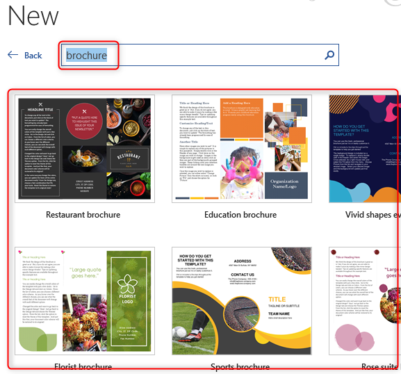 قالب بروشور در ورد