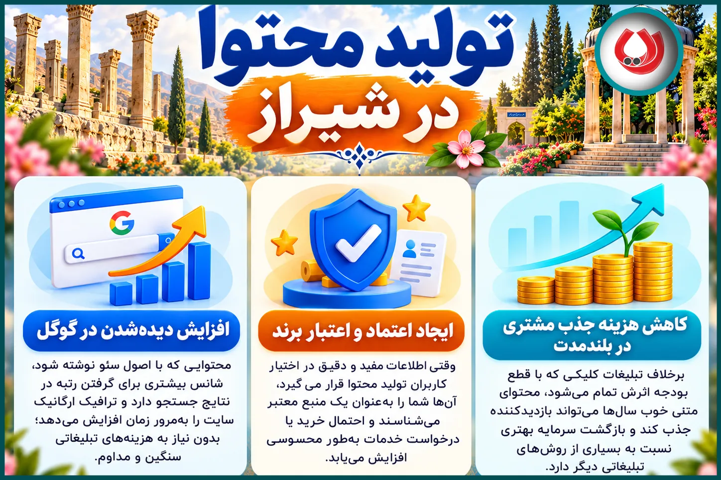 تولید محتوا در شیراز برای کسب&zwnj;وکار شما