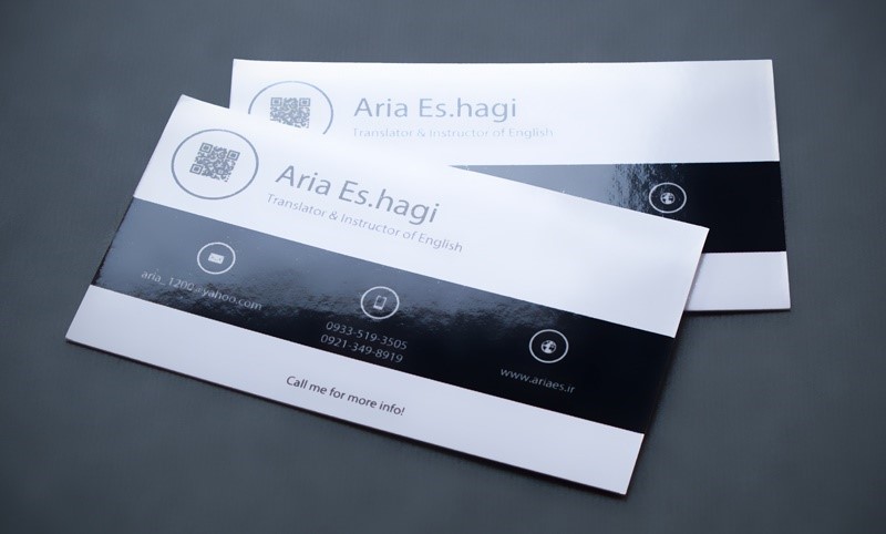  خدمات مشاوره و طراحی انواع کارت ویزیت دورو در رایا مارکتینگ