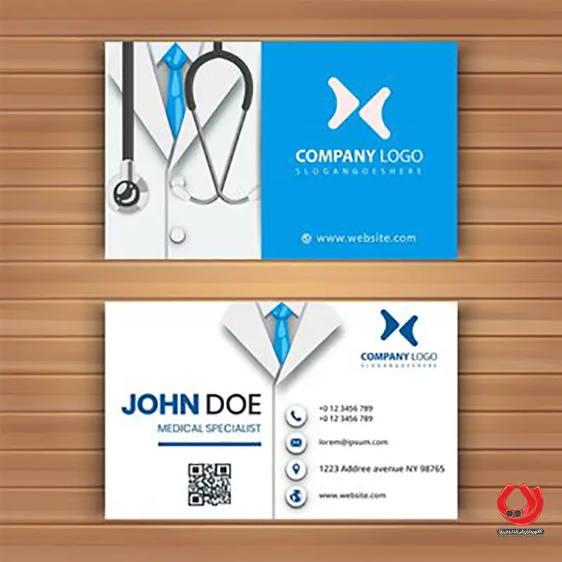 کارت ویزیت سلفون مات برای پزشکان