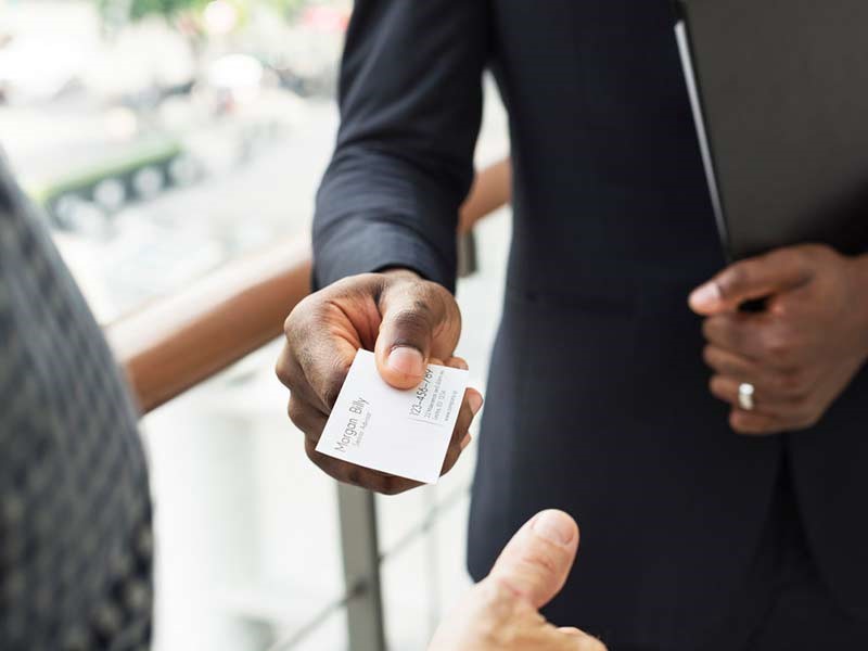 کارت ویزیت کاغذی