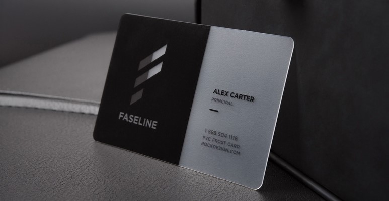 نکات طراحی کارت ویزیت های شفاف