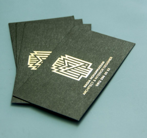 نحوه طراحی کارت ویزیت طلاکوب به صورت گام به گام