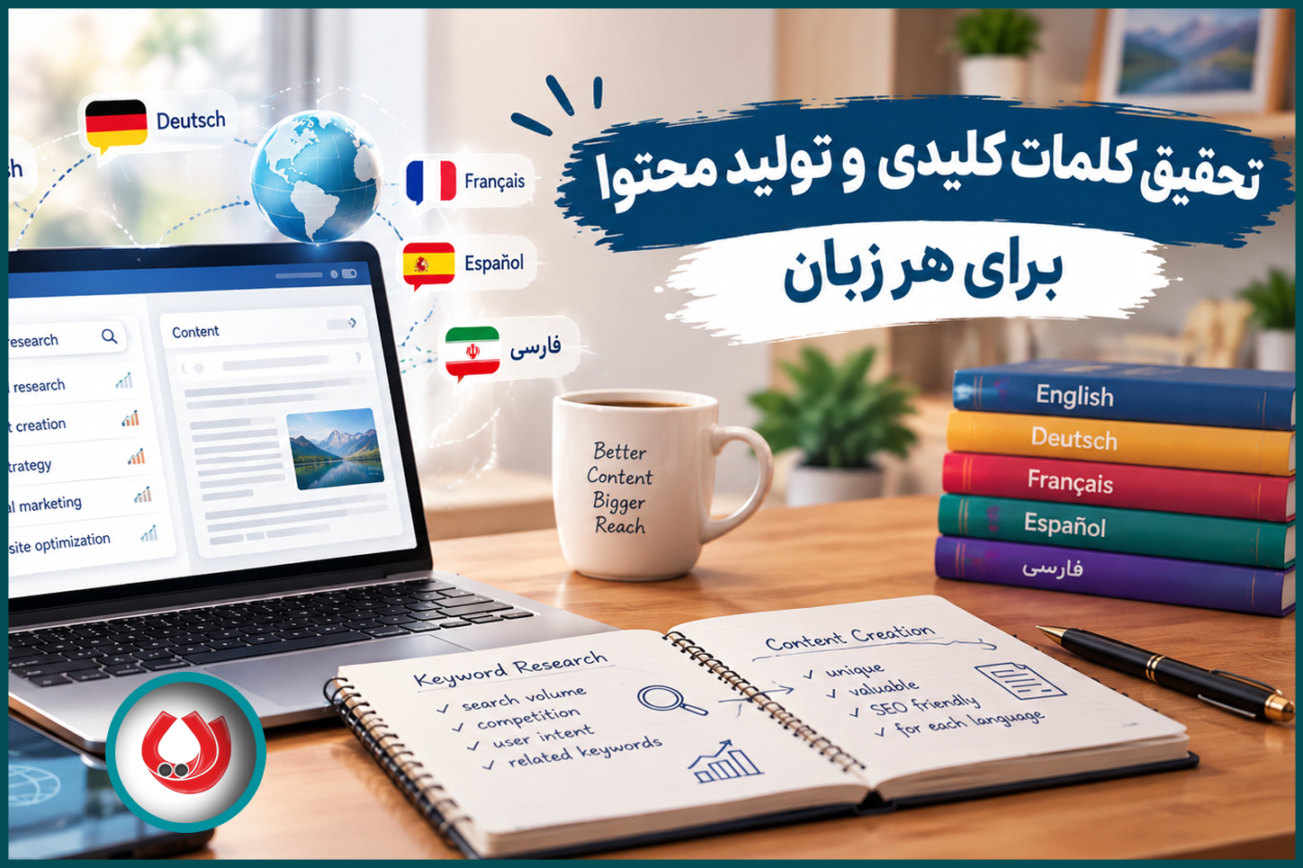 تحقیق کلمات کلیدی و تولید محتوا برای هر زبان