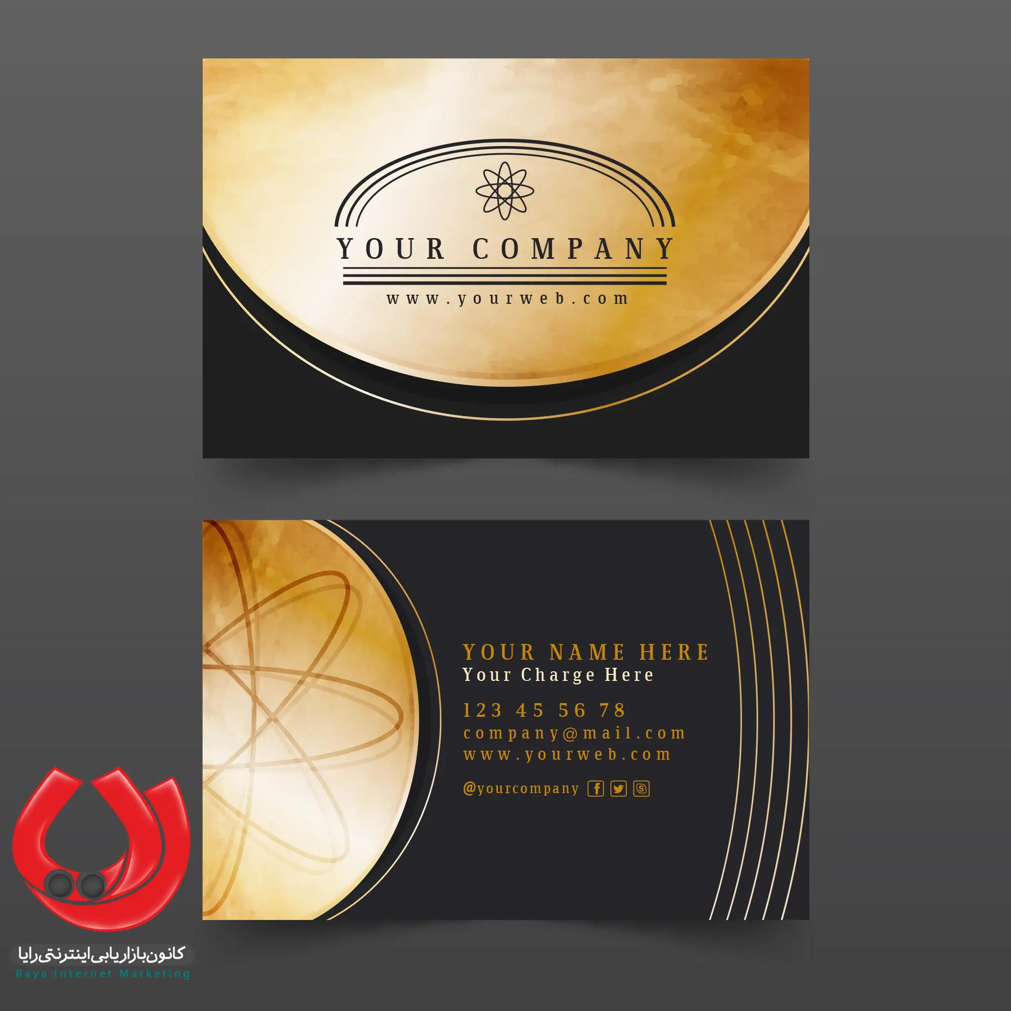 کارت ویزیت طلاکوب