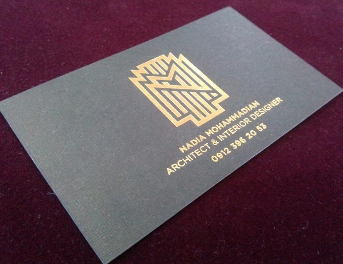 نحوه طراحی کارت ویزیت طلاکوب به صورت گام به گام