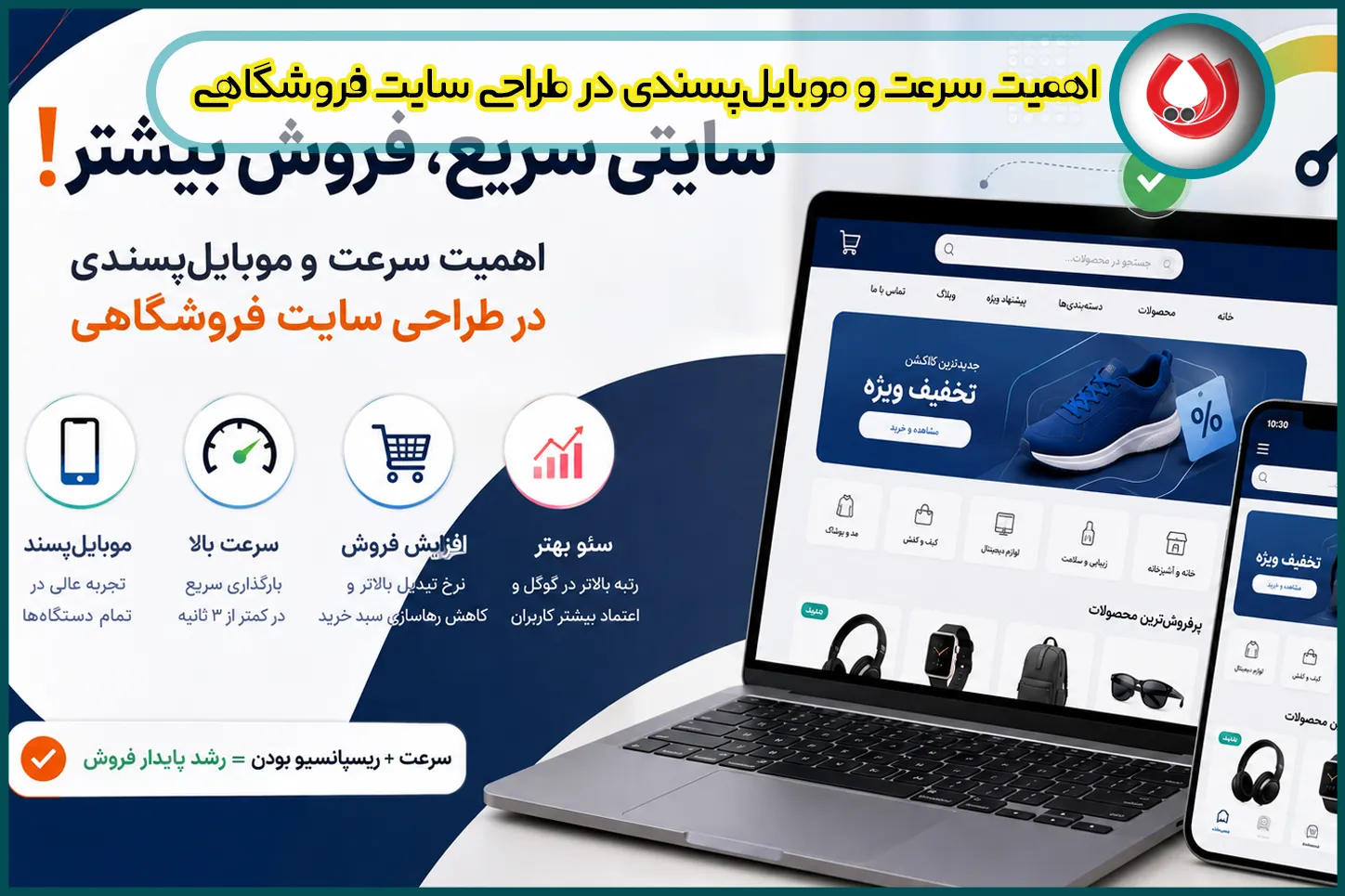 اهمیت سرعت و موبایل پسندی در طراحی سایت فروشگاهی