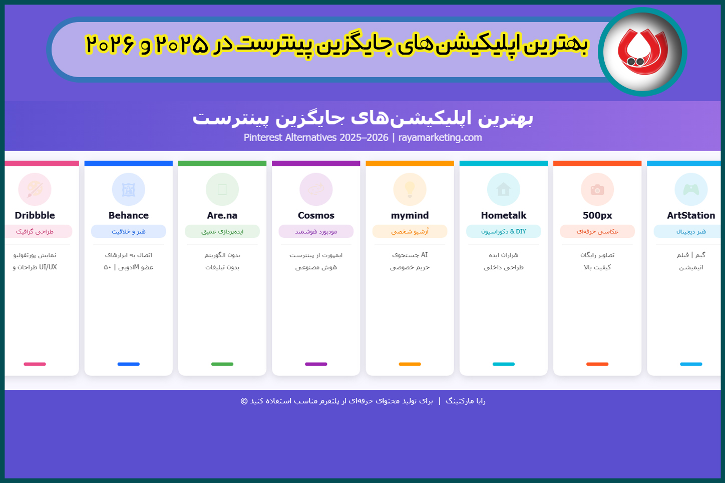 جایگزین ایرانی پینترست: گزینه&zwnj;های جدید