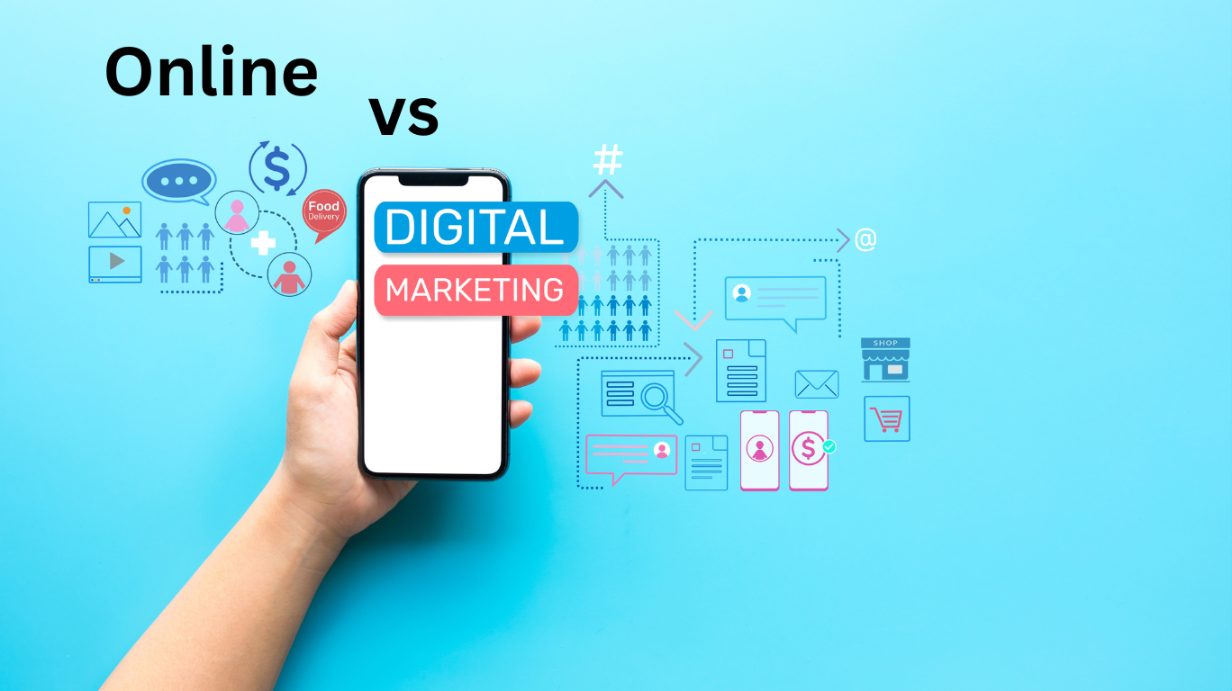 تفاوت آنلاین مارکتینگ و دیجیتال مارکتینگ