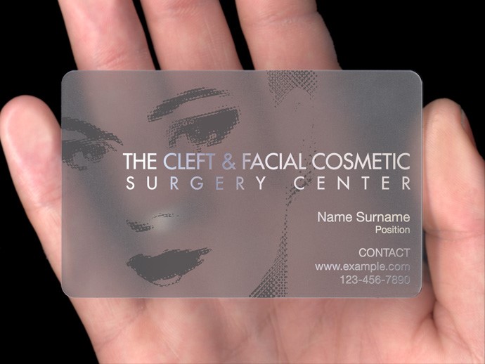 کارت ویزیت شیشه‌ای و الگوی چینش