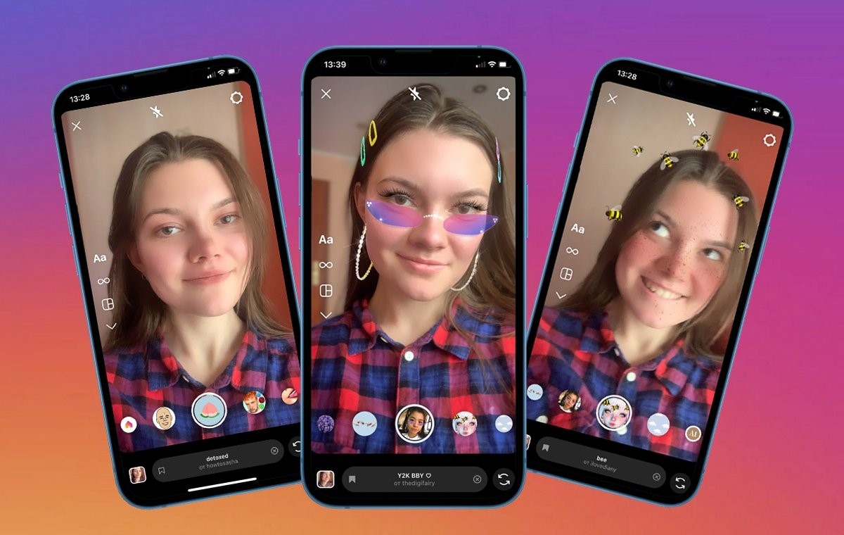 عکس گرفتن با دوربین اینستاگرام
