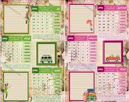 طراحی سر رسید و تقویم